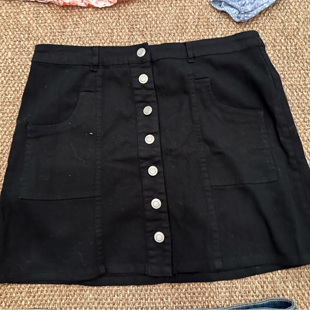 Altar’d State black denim skirt